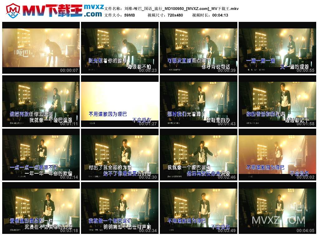 刘维-哑巴_国语_流行_MD100950